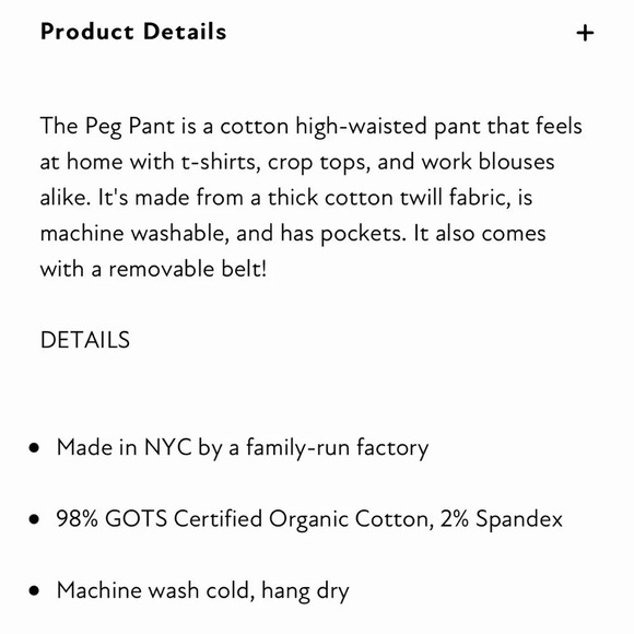 VETTA CAPSULE The Peg Pant Organic Cotton Elastane Tapered Pleated Travel Casual - Picture 8 of 13